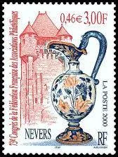 Cette srie reprsentant un vase en faence de Nevers, avec en fond la porte du Croux, a comport, pour certains, une erreur qui a fait envoler la cote. Quelle est cette erreur ?