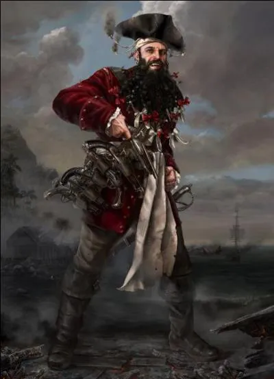 Edward Teach (1680-1718) , pirate fameux, fut connu sous un autre nom. Lequel ?
