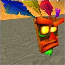 Quel hros marsupial de chez Naughty Dog est rgulirement accompagn de ce masque ?