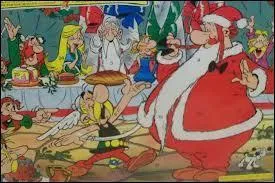 Qui a revêtu la tenue du père Noël dans le petit village gaulois ?