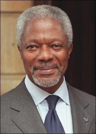 Aprs avoir travaill au sein de l'organisation pendant de nombreuses annes, Kofi Annan devient le 7e secrtaire gnral des Nations Unies en 1997. De quelle nationalit est-il ?