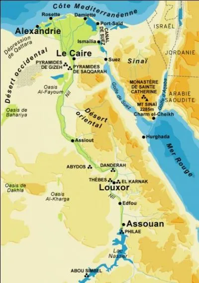 En combien de parties se divisait l'gypte ?