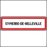 Voici le panneau du village Savoyard de Saint-Pierre-de-Belleville. Il se situe en rgion ...