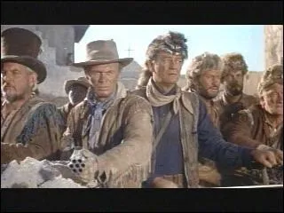 Richard  Widmark aux cots de John Wayne