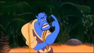 Dans Aladin, le gnie fait apparatre un autre personnage de Disney lequel ?
