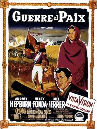 Film amricain d'inspiration historique de King Vidor,   Guerre et Paix   est une adaptation hollywoodienne d'une uvre de...
