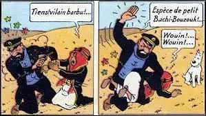 Comment Haddock a-t-il russi  retrouver Tintin  la fin de  L'or noir  ?