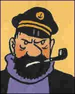 Dans quelle situation le capitaine Haddock s'adresse-t-il au lecteur directement ?