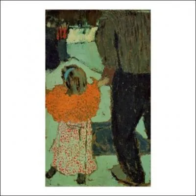 Qui a peint Enfant avec une charpe rouge ?