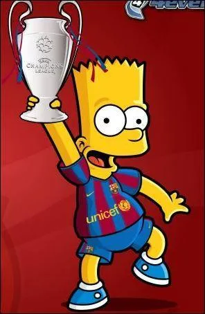 Quelle quipe encourage Bart ?