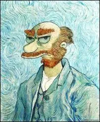 Mais quel personnage des Simpson se cache derrire cet autoportrait de Van Gogh ?