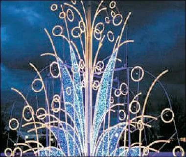  Les Verts  peuvent se reposer en admirant cette magnifique fontaine bleue  :