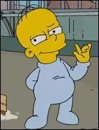 Une femme enceinte nomme Gretchen se coince dans un ascenseur avec Homer. Avec l'aide d'Homer, elle donne naissance  un petit garon, et Homer l'adopte et lui donne un nom :