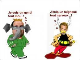 Nicolas Sarkozy reprsente Astrix, Franois Hollande reprsente...