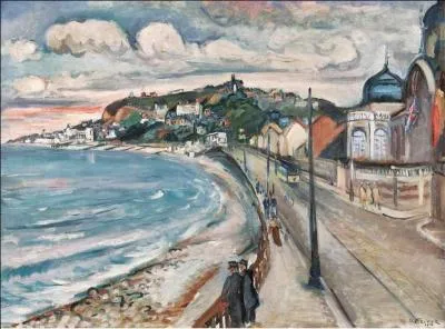 Qui a peint La plage du Havre en cette anne 1914 ?