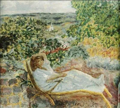 Qui a peint La sieste au jardin cette mme anne ?