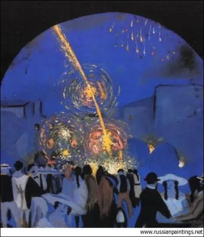 En cette anne 1914, qui peignait La fte  Figueras ?