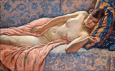Qui a ralis Etude de femme nue  en cette anne 1914 ?