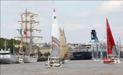 La Solitaire du  Figaro  est parti, pour la premire fois, de Bordeaux et l'estuaire de la Gironde. Combien de voiliers taient au dpart ?
