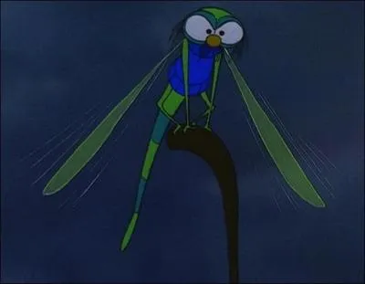 Comment s'appelle la libellule qui fait son maximum pour aider les souris Bernard et Bianca ?