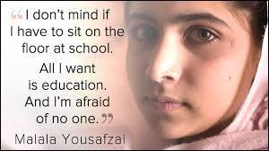 Novembre : Malala Yousafzai est une jeune femme de 16 ans qui lutte courageusement contre l'influence des Talibans en Afghanistan. Pour encourager la liberté de penser, le parlement européen lui remet un prix dont le nom évoque un opposant au régime soviétique :