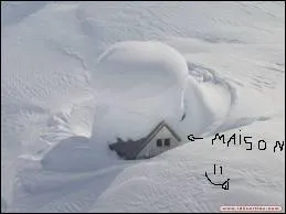 Combien de mm de neige sont tombs durant la tempte de neige sur la Ski Bowl (Californie, USA) ?