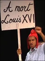 Dans le sketch  La Rvolution , Riton (jou par Pascal Lgitimus) arrive avec sa pancarte (voir l'image). Que dit-il alors ?