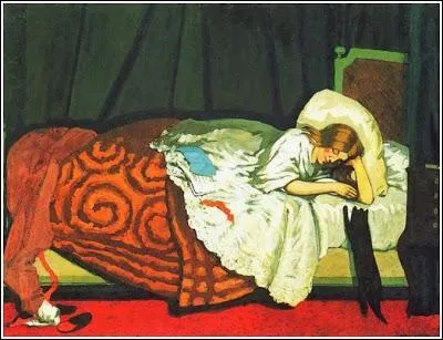 Est-ce Matisse qui a peint Femme au lit jouant avec son chat ?
