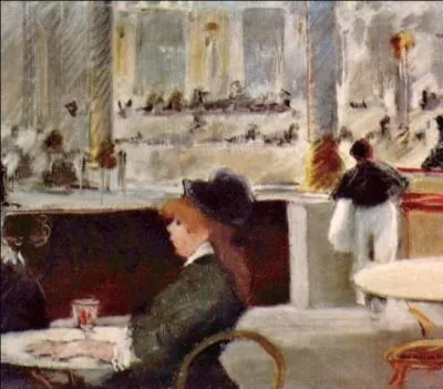  Intrieur d'un caf, place du Thtre franais   peint en 1880, est l'oeuvre de quel artiste ayant de nombreuses fois abord ce thme ?