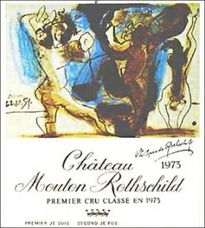 Depuis 1924, le Chteau Mouton Rothschild demande  un artiste clbre d'illustrer l'tiquette de son grand cru. En 1973, l'tiquette honore la mmoire de quel peintre dcd cette anne-l ?