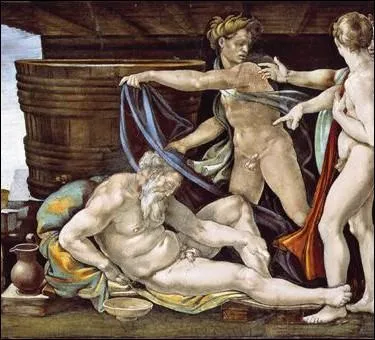 Dans quel difice religieux peut-on admirer cette fresque (extrait) peinte par Michel- Ange   L'ivresse de No   ?