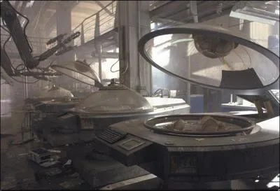 Que dcouvrent avec stupfaction tous nos amis une fois rentrs  l'intrieur de cette infrastructure, dans sa pice centrale ?