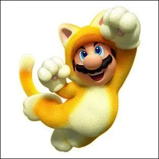 Quand il se transforme en chat, de quelle couleur Mario est-il ?
