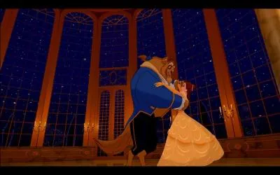 La chanson la plus clbre de ce classique restera  Histoire ternelle  qui fait office de dclaration d'amour entre la Belle et la Bte. Dans le dessin anim, par quel occupant du chteau cette dclaration est-elle chante ?