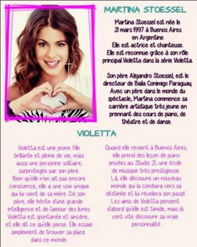 Quel ge a Violetta en vrai ?