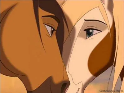 Quel est le nom de la jument qui accompagne Spirit ?