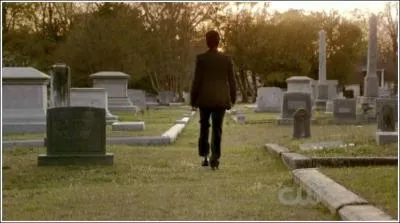 Pourquoi,  la fin de l'pisode, voit-on Damon partir comme sur la photo ?