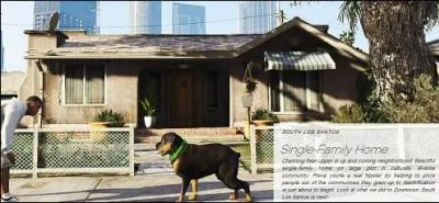 Lequel des personnages vivait dans une petite maison  Los Santos avec sa tante ?