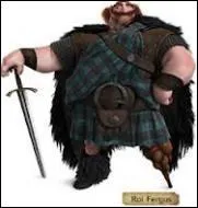 Dans quel film voit-on le roi Fergus qui a perdu une jambe lors d'un combat avec un ours ?