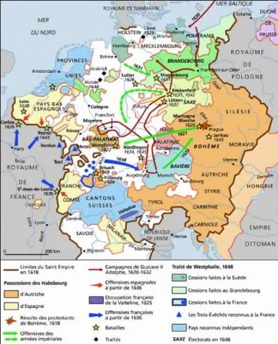 De 1618  1648, quelle guerre ravage le Saint-Empire et dbute en Bohme ?