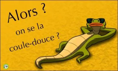 Que veut dire  se la couler douce  ?