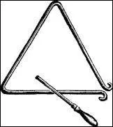 Le triangle est un instrument de musique.