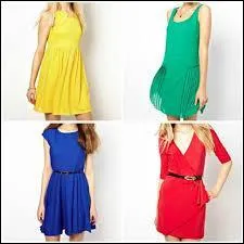 Sur laquelle de ces propositions ne voit-on jamais de robe ?