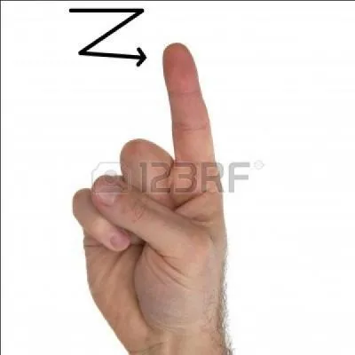 Quelle lettre de l'alphabet est ainsi reproduite ? 