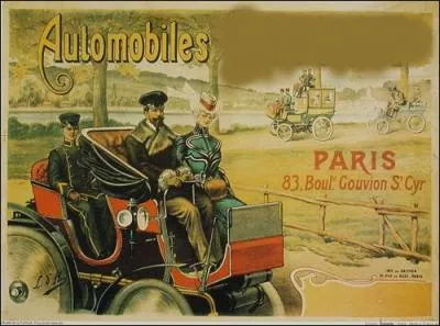 Quelle marque est reprsente sur cette trs ancienne affiche ?