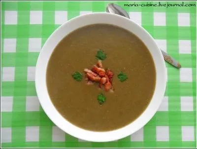 Comment se nomme ce potage  base de lentilles ?