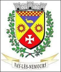 Voici le blason de la ville francilienne de Fy-ls-Nemours. Elle se situe dans e dpartement ...