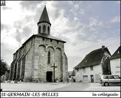 Saint-Germain-les-Belles, ville limousine, se situe dans le dpartement n...