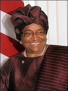 Femme politique de mon pays, je suis Ellen Johnson Sirleaf et en devint la prsidente en 2006. Je suis aussi la premire femme lue au suffrage universel en Afrique. Je dirige :