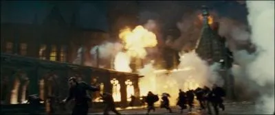 Alors que les Rafleurs sont hors d'état de nuire, Minerva McGonagall et Filius Flitwick, malgré l'aide des statues, ne parviennent pas à contenir les assauts des Mangemorts qui détruisent le viaduc. Avec qui se sont alliés les partisans de Lord Voldemort lors de cette escarmouche ?